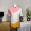 Easy Multi Tie Dye Pique Polo Shirt Size L