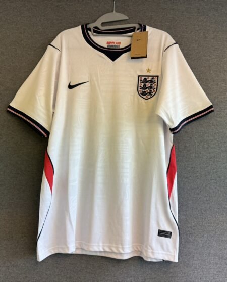 England  World Cup 2026 Football Shirt Embossed With Logo Size L