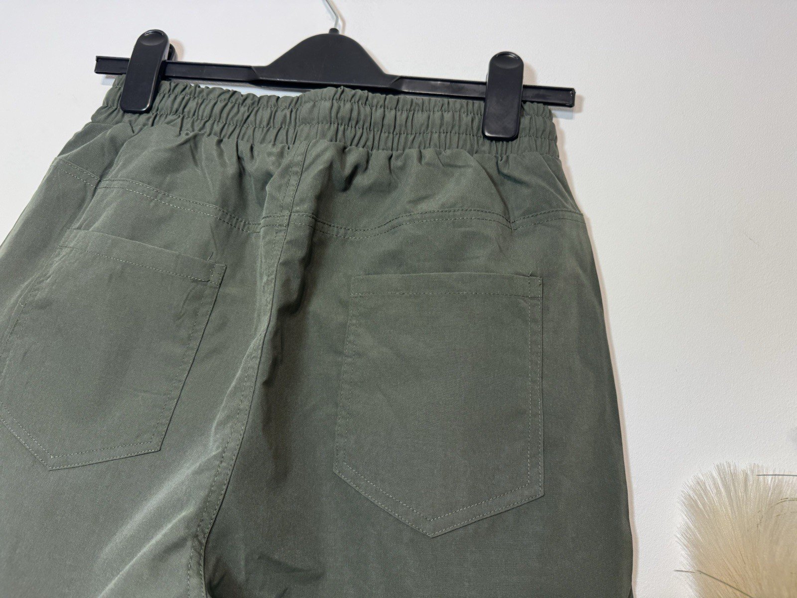 Forest Green Elasticated Waist Shorts Size 10