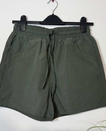Forest Green Elasticated Waist Shorts Size 10