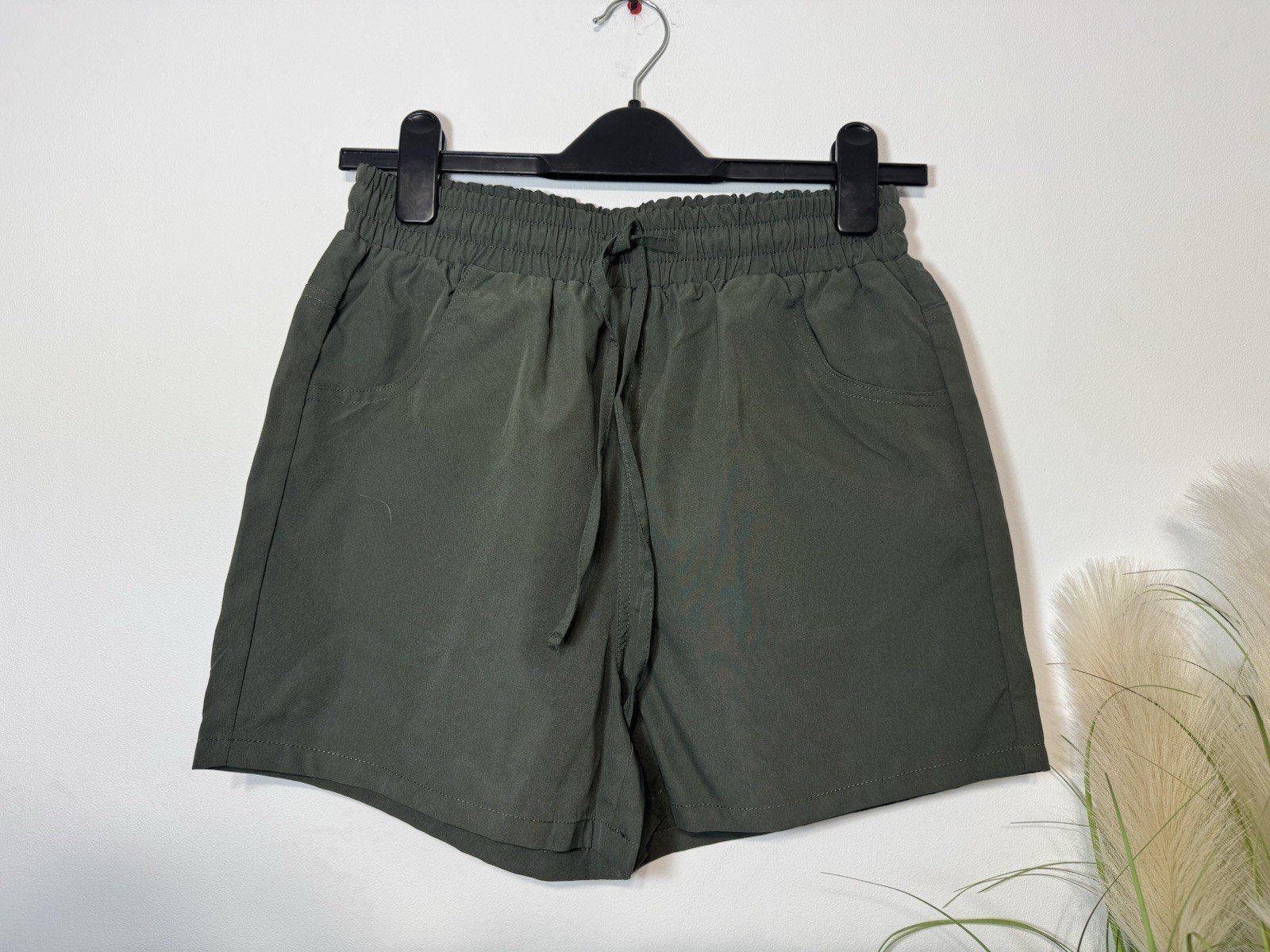 Forest Green Elasticated Waist Shorts Size 10