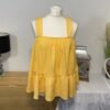 George Sunshine Yellow Peplum Top Size 18