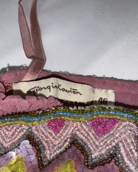 Giorgio Kauten Vintage 90’s Sequin Stretch Bandeau Top Size 46