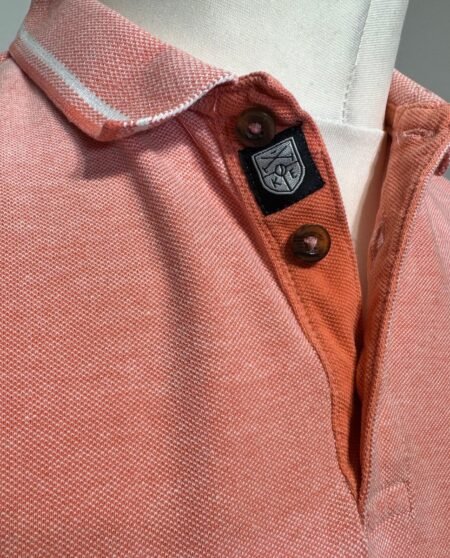 Kensington Pink Pique Knit Polo Shirt Size M