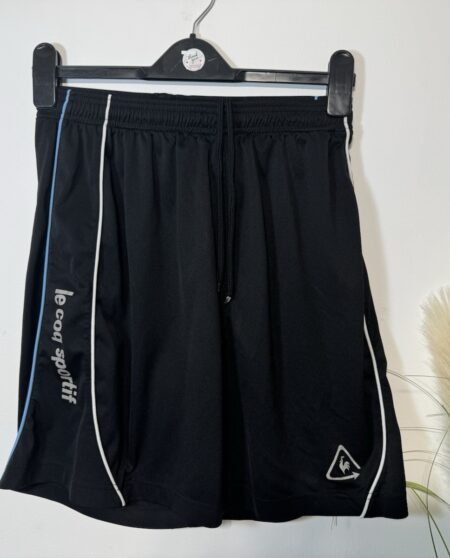 Le Coq Sportif Black Graphic Gym Shorts Size M