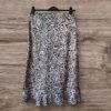 Leopard Print Wrap Effect Frill Edge Skirt Size 8