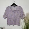 Lilac Butterfly Textured Blouse Size 8-10