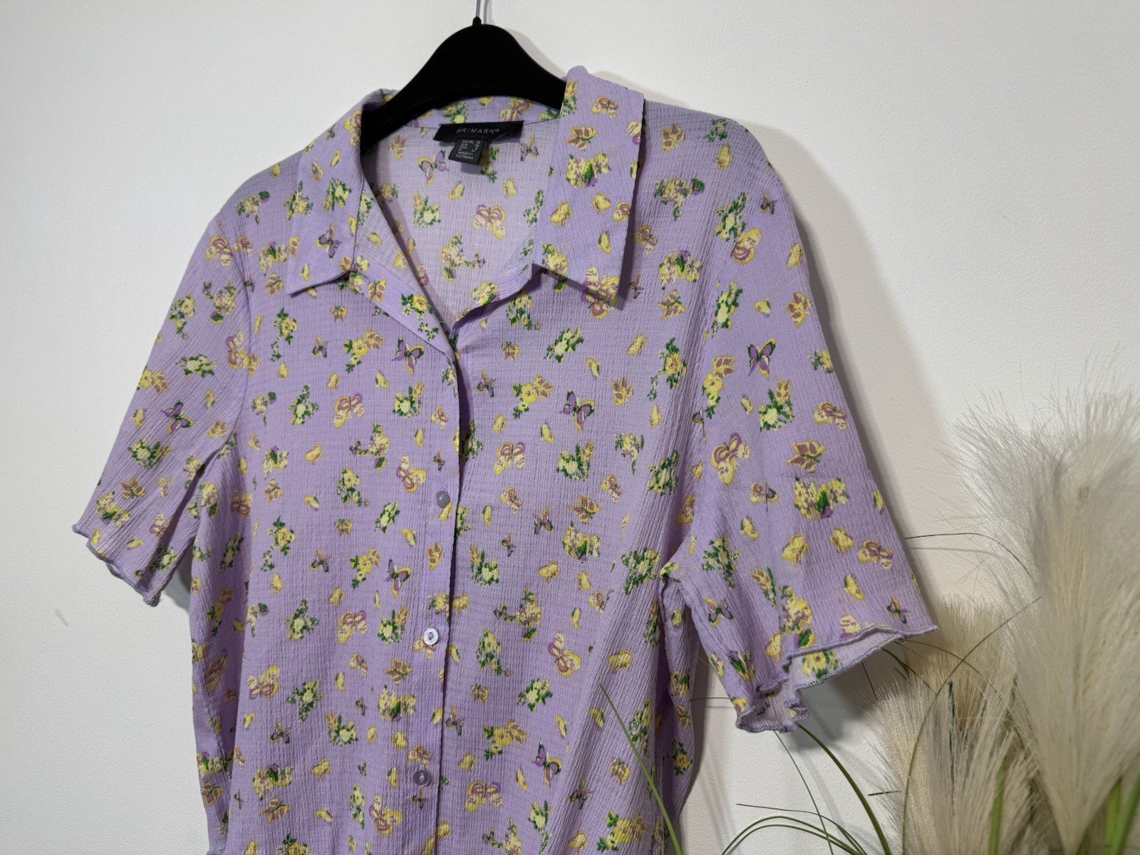 Lilac Butterfly Textured Blouse Size 8-10