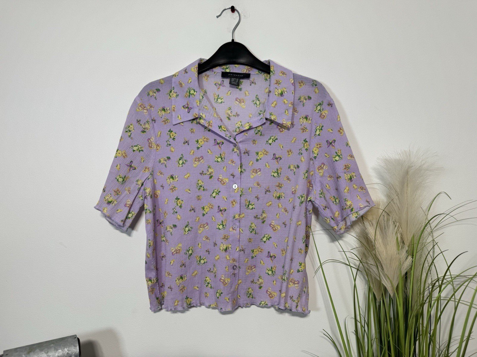 Lilac Butterfly Textured Blouse Size 8-10