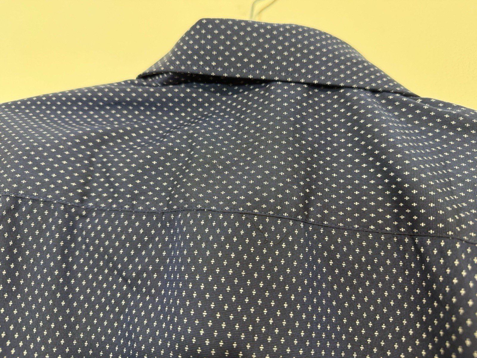 Navy Print Short Sleeve Shirt Size XL