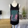 New Look Men Black Graphic Cotton Vest Top Size S