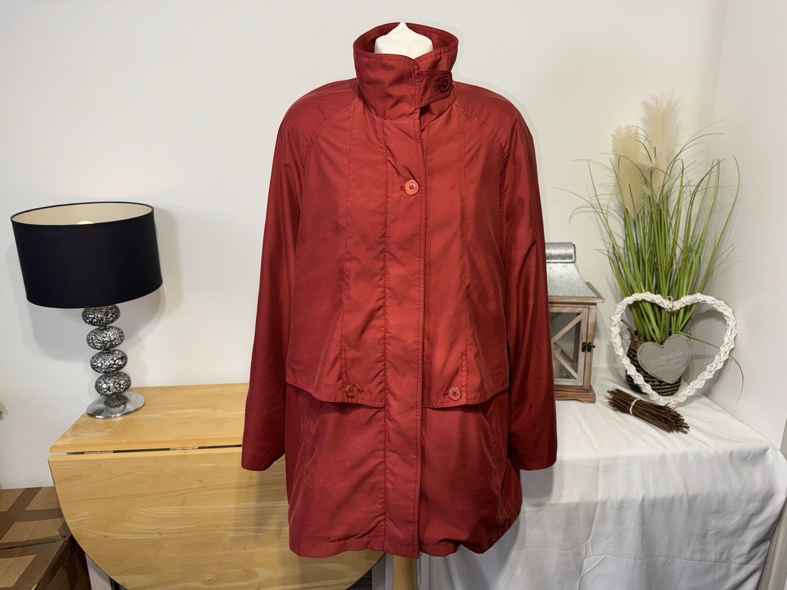 Paolucci Terracotta Lined Coat Size L