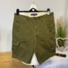 RAGING BULL KHAKI VINTAGE WASH CARGO SHORTS W34