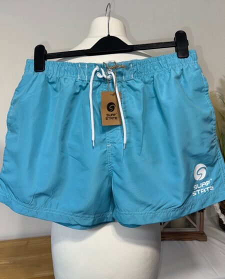Surf State Sky Blue Meshed Lined Swim Shorts Size L