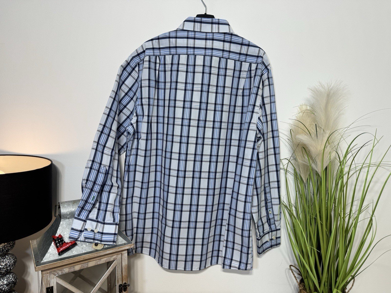 Tommy Hilfiger Check Slim Fit Long Sleeve Shirt Size L