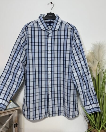 Tommy Hilfiger Check Slim Fit Long Sleeve Shirt Size L