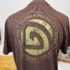 Trakker Brown Graphic Short Sleeve Cotton T-shirt Size XL
