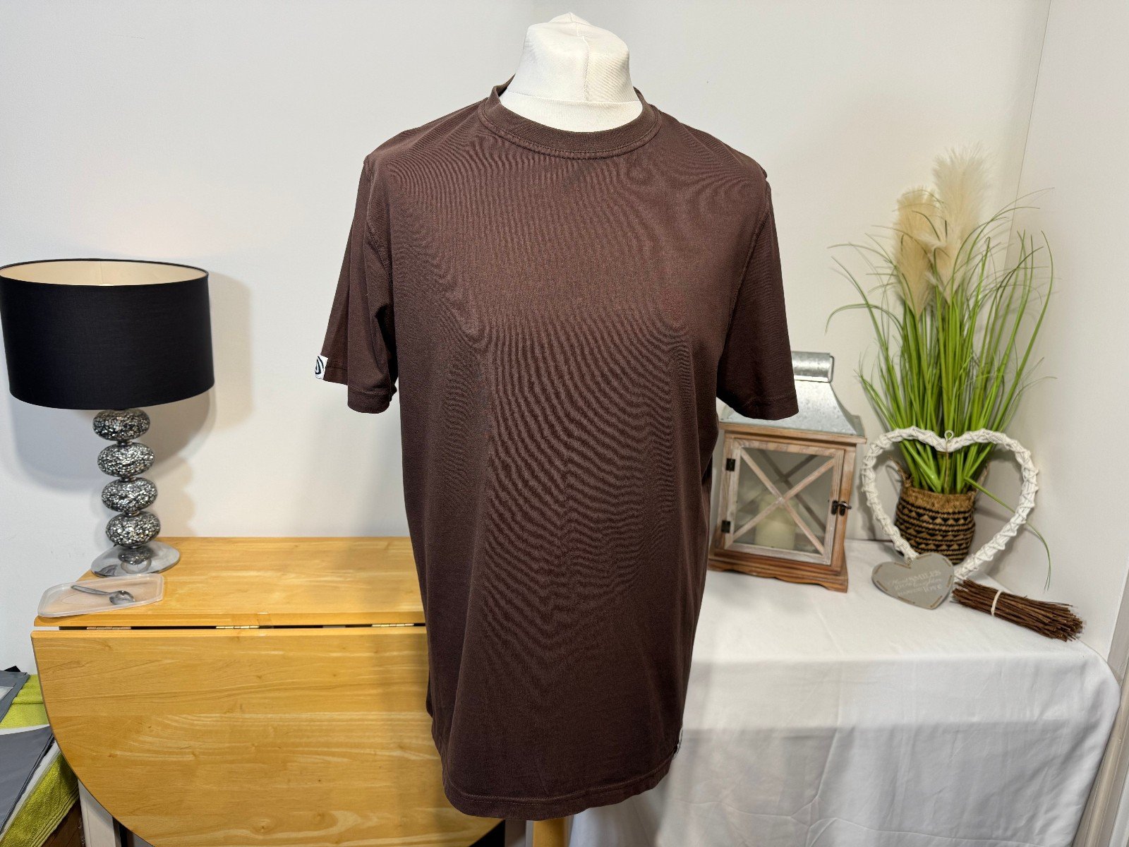 Trakker Brown Graphic Short Sleeve Cotton T-shirt Size XL