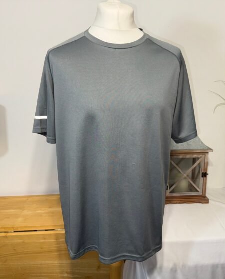 ZENGVEE GREY REFLECTIVE QUICK DRY SHORT SLEEVE T-SHIRT SIZE XL