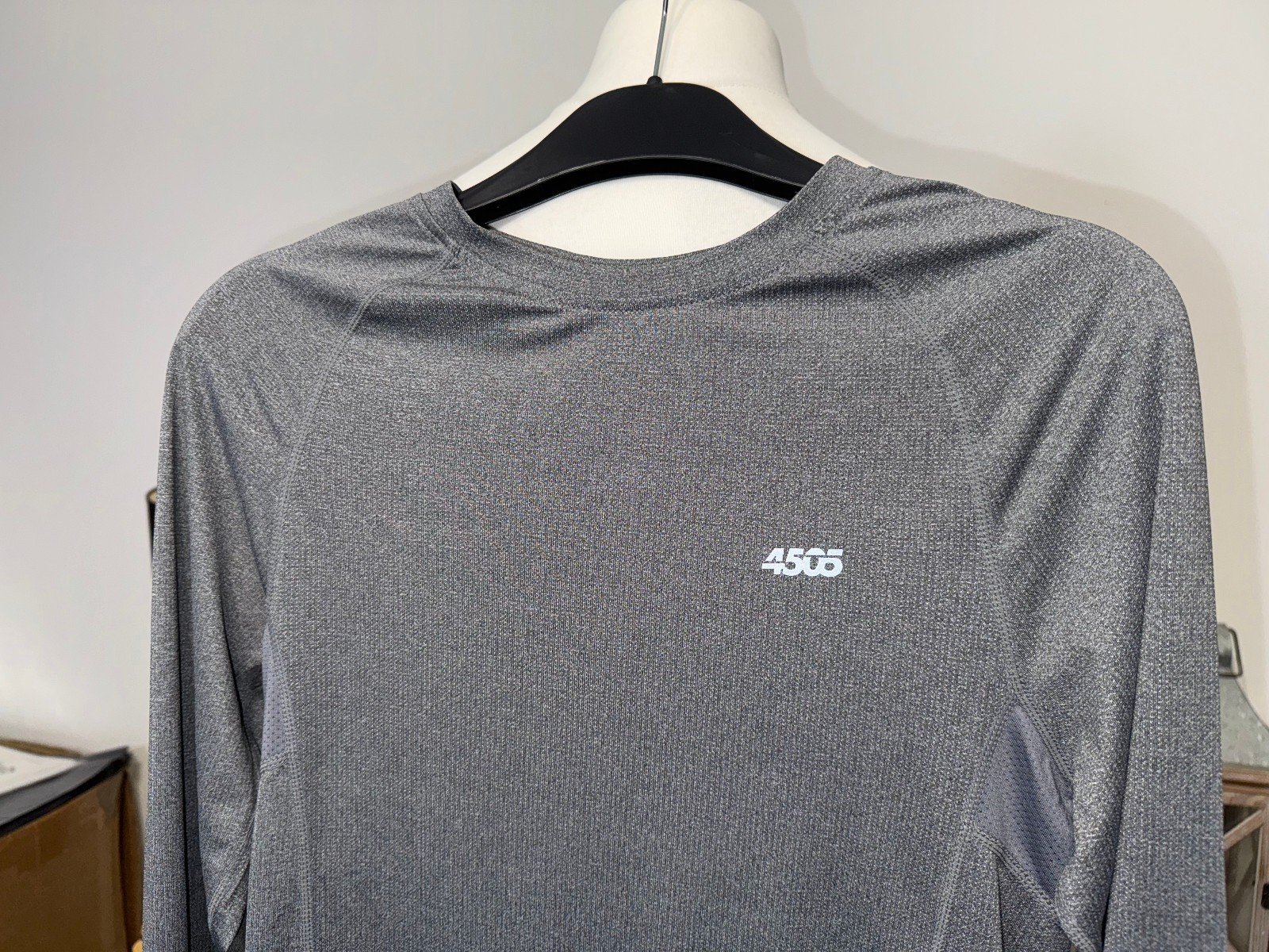 ASOS 4505 Strength Grey Quick Dry Training Top Size S