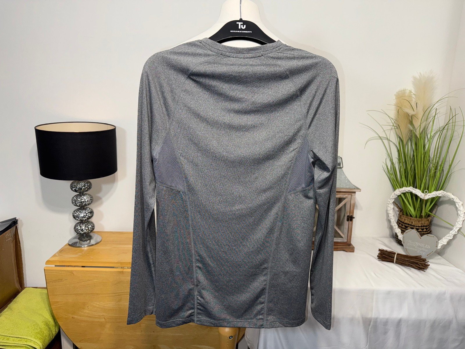 ASOS 4505 Strength Grey Quick Dry Training Top Size S