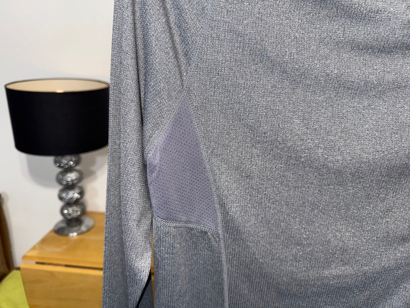 ASOS 4505 Strength Grey Quick Dry Training Top Size S