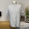 Anything White Floral Short Sleeve Shirt Size M