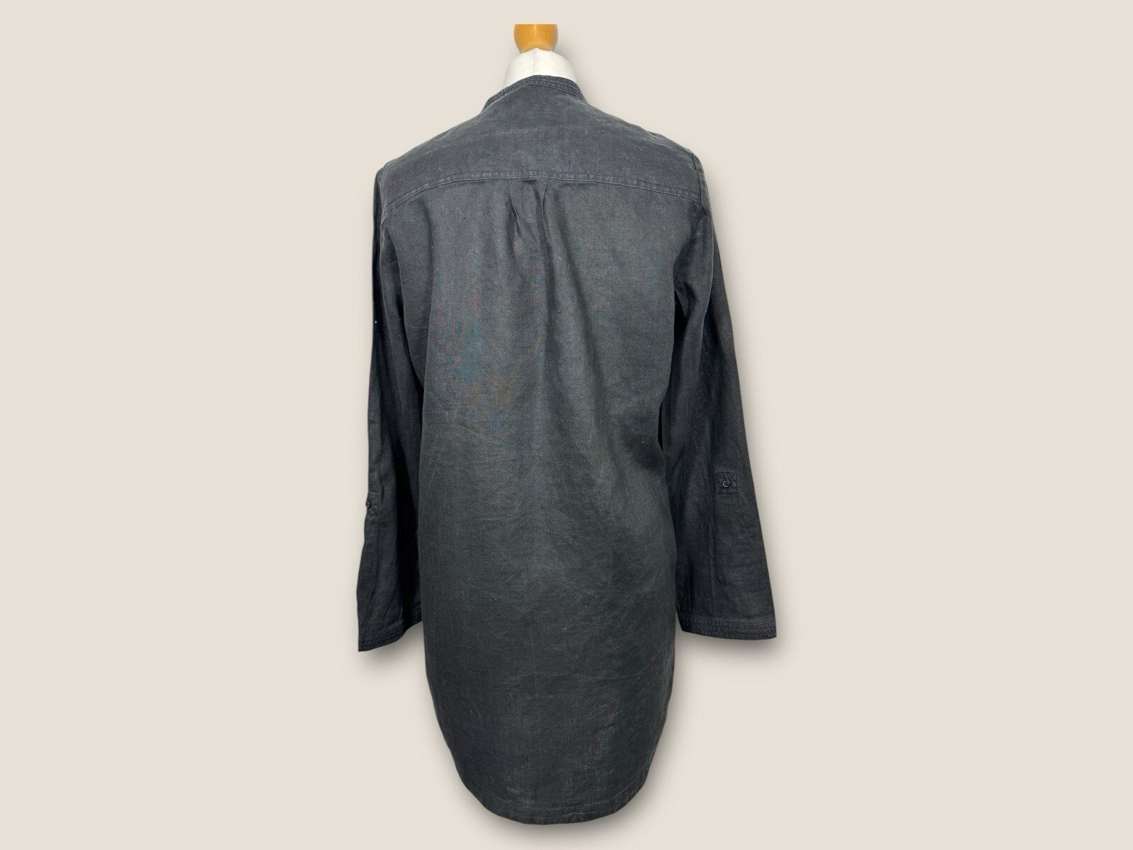 BC Clothing 100% Linen Dress With Long Or 3 Quarter Sleeve Size12