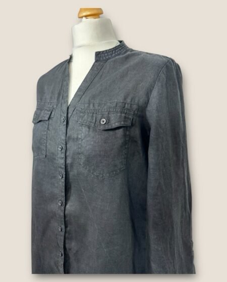 BC Clothing 100% Linen Dress With Long Or 3 Quarter Sleeve Size12