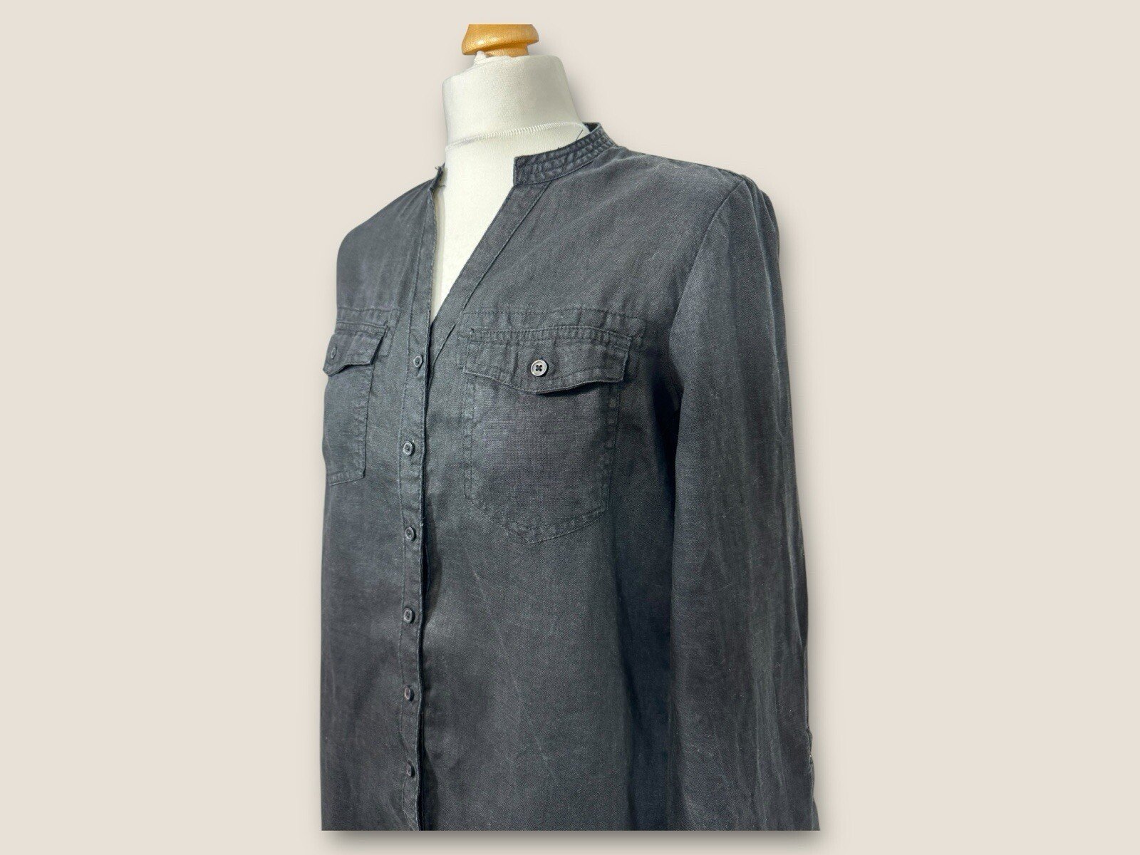 BC Clothing 100% Linen Dress With Long Or 3 Quarter Sleeve Size12