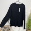 Black Fleece Lined Long Sleeve Top Size L