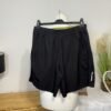 Black Gym Shorts Stretch Sides Slash&back Pocket Size L