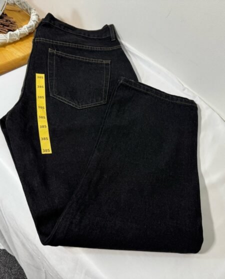 Black Straight Fit Jeans W38 L31