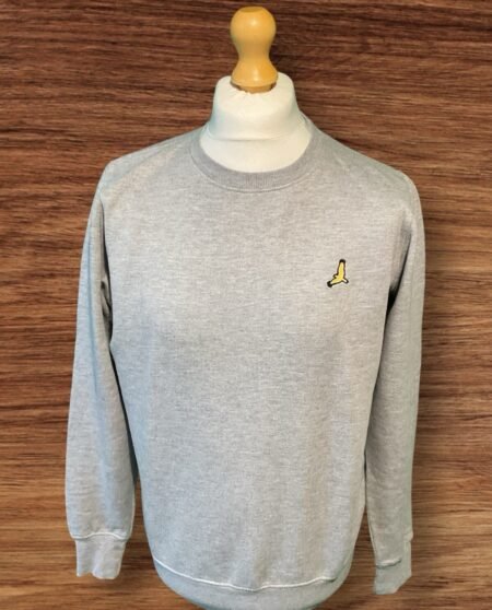 Brave Soul Grey Sweatshirt Crew Neck Long Sleeve Size M