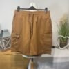 Brown Cargo Shorts Elasticated Waist Size XL