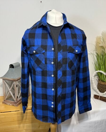 Design In Italy Check Button Thru Shacket Size S