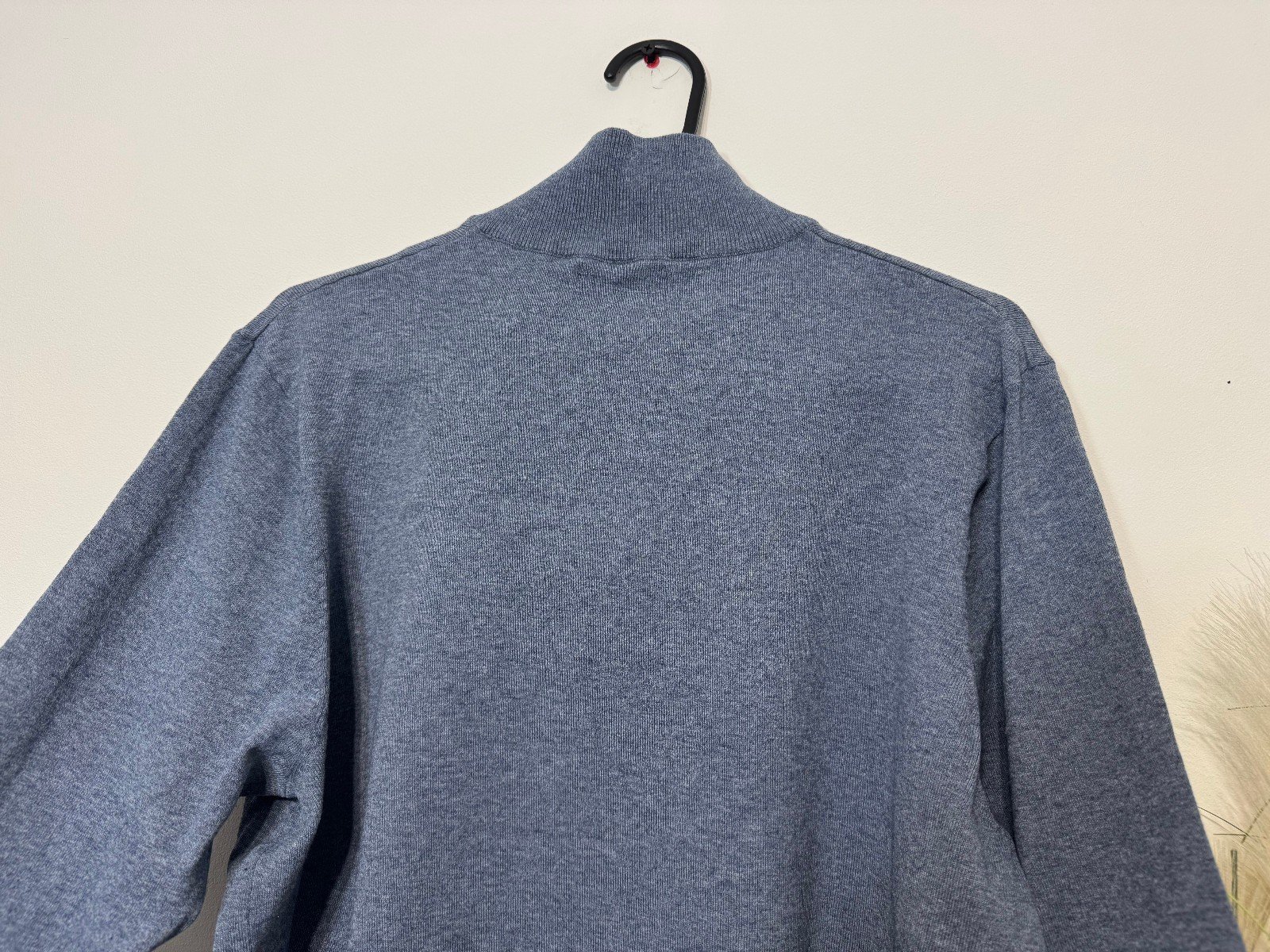 F&F Powder Blue 1/4 Zip High Neck Jumper Size L
