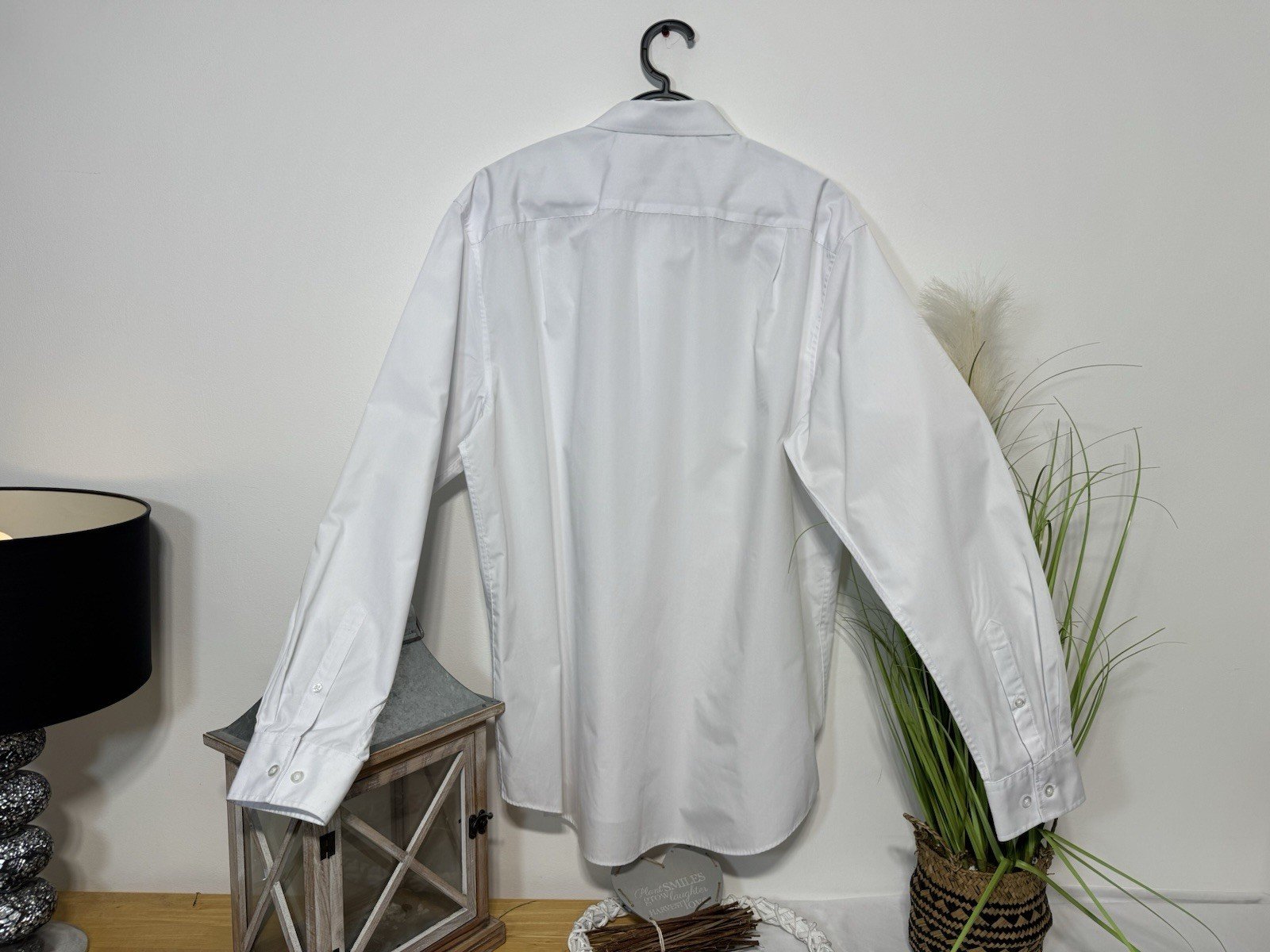 F&F Tailoring White Long Sleeve Shirt Neck 17