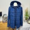 Fat Face Thick Check Hooded Shacket Size M