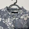 French Connection Grey Floral Jersey Short Sleeve Polo Shirt Size XL