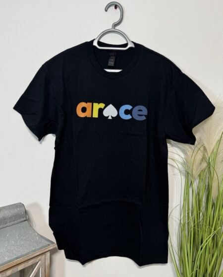 Gildan Thick Cotton Black Graphic Short Sleeve T-Shirt Size M