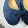 LILLEY NAVY FLORAL BALLET PUMPS SIZE 5