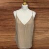 NEW Beige And Cream Stripe Flowy Camisole Top Size 16