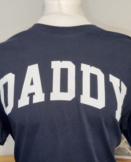 Navy Blue Graphic Cotton Tee Size XL