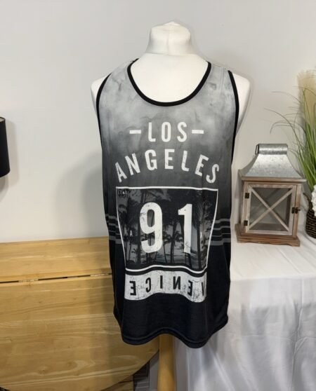 New Look Graphic Vest Top Size L