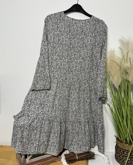 Patterned Tiered Dress Size 10