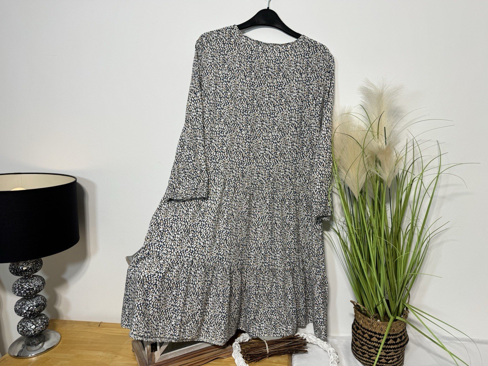 Patterned Tiered Dress Size 10