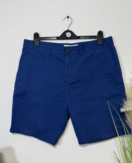 Royal Blue Tri Pattern Chino Shorts