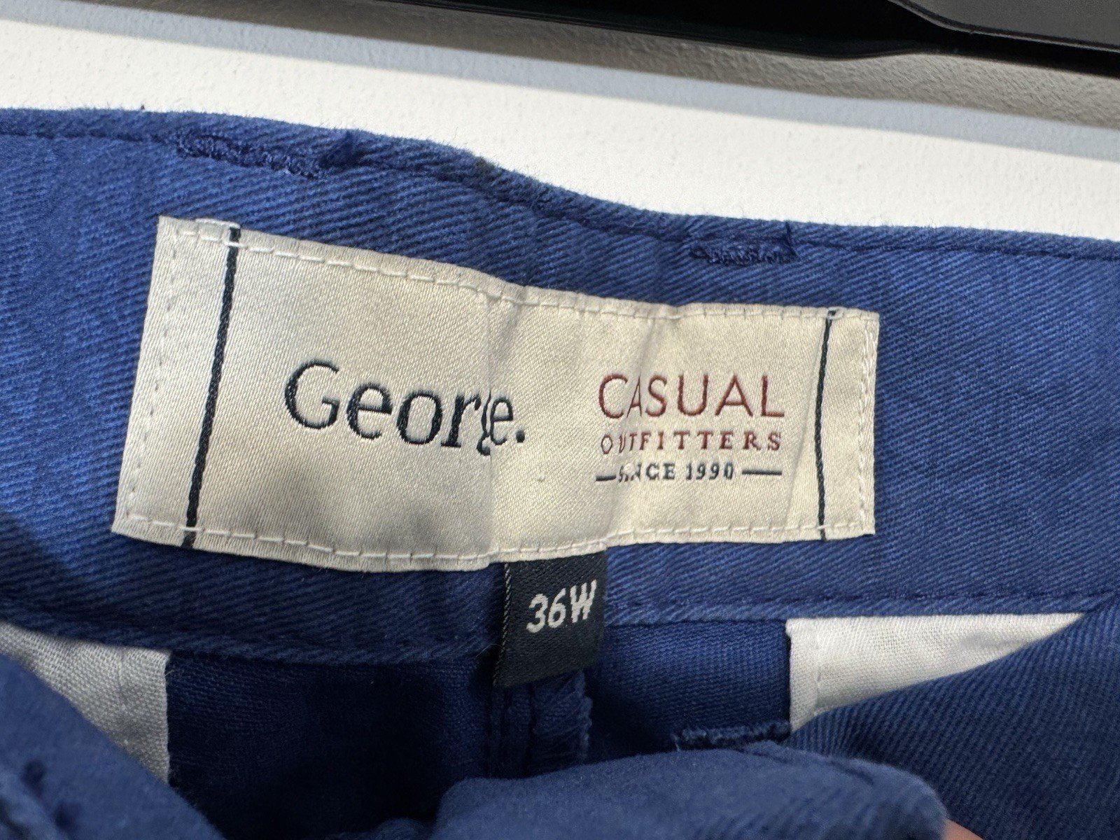 Royal Blue Tri Pattern Chino Shorts