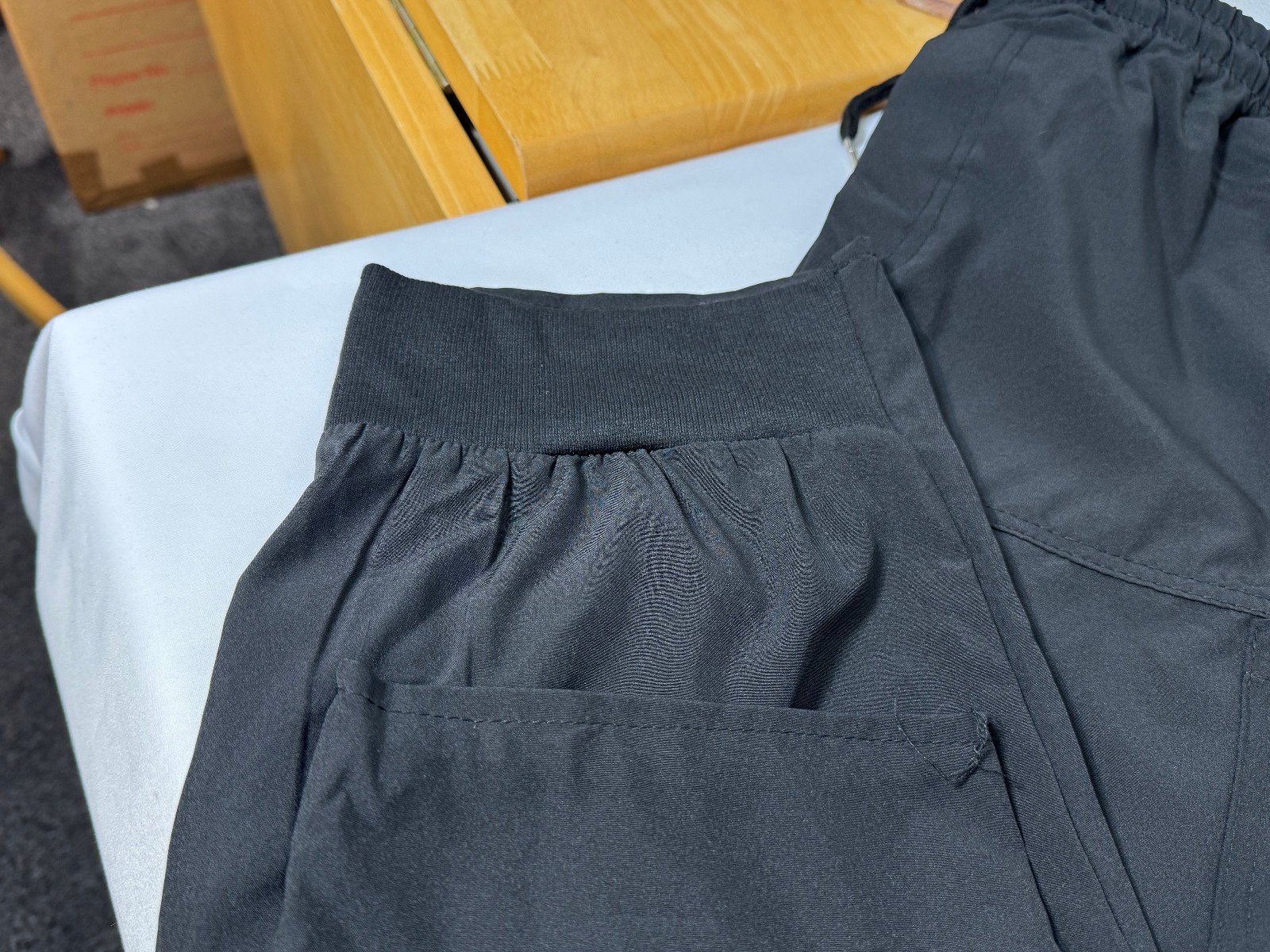 SPOHLFGR Black Stretch Lightweight Relaxed Fit Joggers Size XL